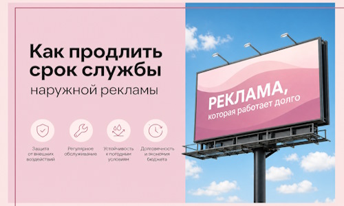 Как продлить срок службы наружной рекламы в  Белогорске