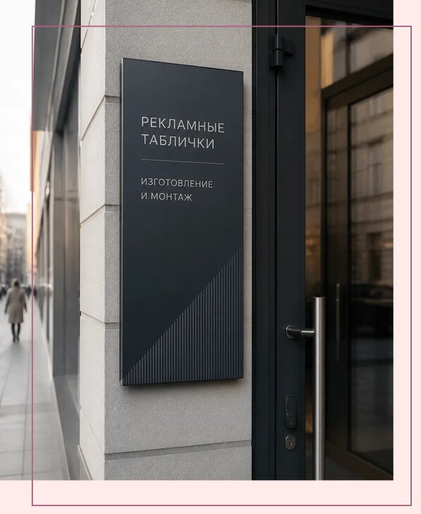 Рекламные таблички в Белогорске по цене от 4591 р. | Аванза-Бгк