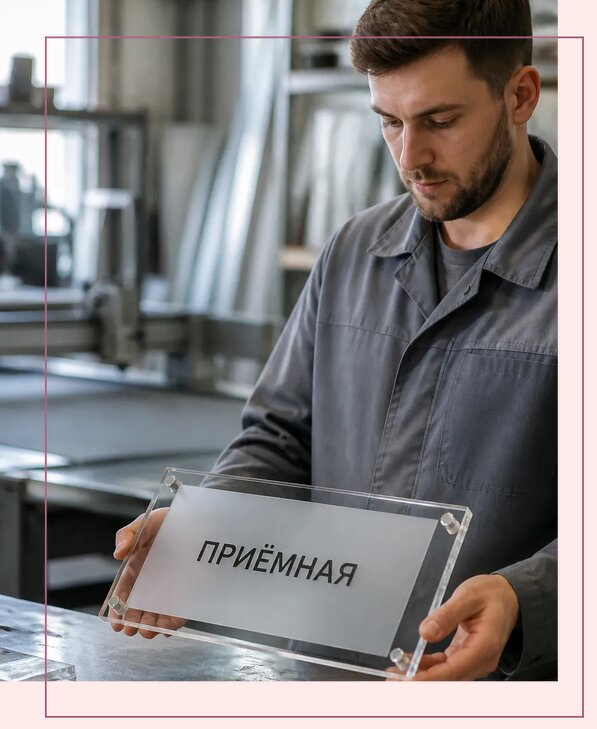 Таблички из оргстекла на заказ в Белогорске от 3979 р. | Аванза-Бгк